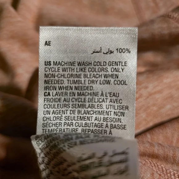 Ideology Mauve Heather V Neck Short Sleeve Tee (TS43) - Picture 5 of 9